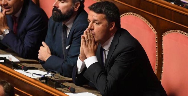 Matteo Renzi en el Senado italiano. (/MAURIZIO BRAMBATTI |  (EFE | EPA)