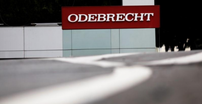 Imagen de archivo del logo del conglomerado de construcción Odebrecht SA en su edificio corporativo en Sao Paulo, Brasil. 17 de abril, 2017. / REUTERS - Nacho Doce