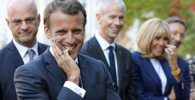 Macron, en un acto oficial. EFE/EPA/LUDOVIC MARIN