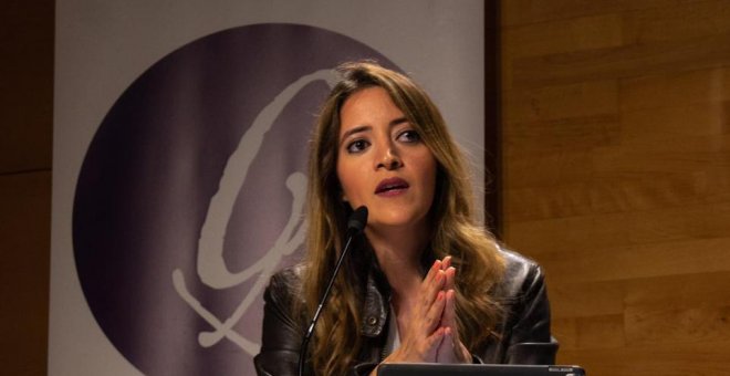 Xiomara Zelaya durante su ponencia en La Casa Encendida de Madrid.
