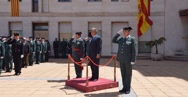 Acte de la Guàrdia Civil a la caserna de Sant Andreu de la Barcelona durant l'època de Zoido com a ministre de l'Interior. INTERIOR