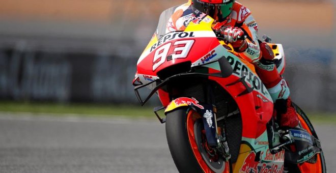 El piloto español de MotoGP Marc Márquez. EFE/Rungroj Yongrit