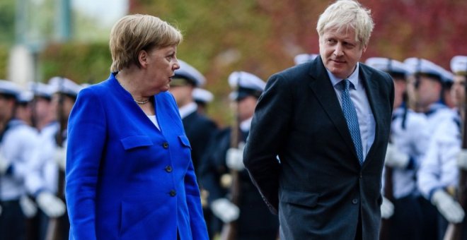 Angela Merkel y Boris Johnson en Berlín | EFE