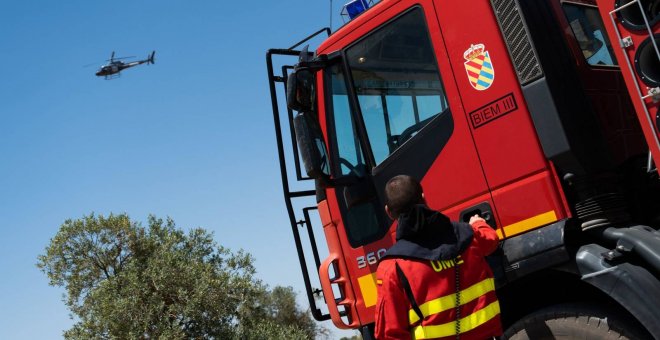 28/07/2019 - La Unidad Militar de Emergencias durante una labor en la Ribera d'Ebre. EFE/ Archivo