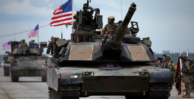 Imagen de archivo de un despliegue militar de EEUU. Reuters/ David Mdzinarishvili
