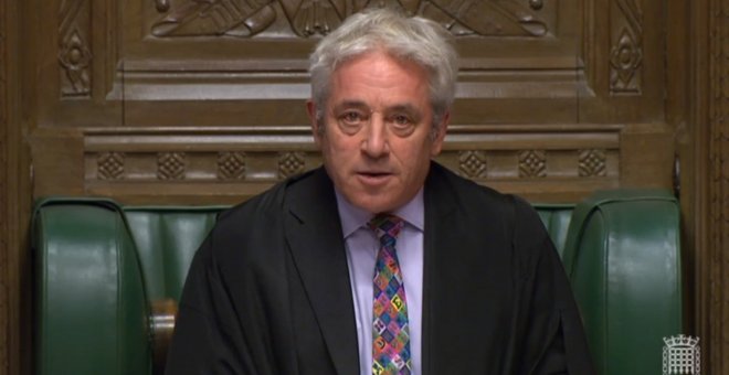 21/10/2019 - El presidente de la Cámara británica, John Bercow, en el Parlamento de Londres. / EFE