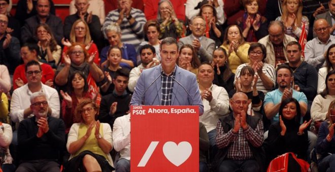 El candidato del PSOE, y presidente del Gobierno en funciones, Pedro Sánchez. /EFE