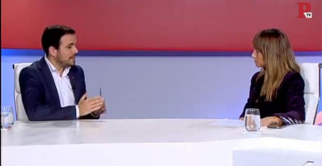 Entrevista al Coordinador Federal de Izquierda Unida, Alberto Garzón, en Público TV.