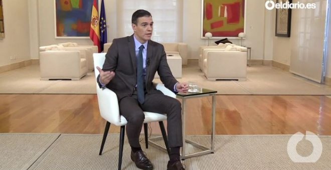 29/10/2019 - Entrevista de 'eldiario.es' al presidente del Gobierno en funciones, Pedro Sánchez, desde La Moncloa. / CAPTURA - ELDIARIO.ES