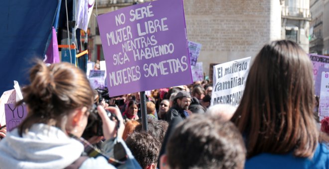 08/03/2019.- Foto de archivo de la manifestación del 8M en Madrid. /EUROPA PRESS