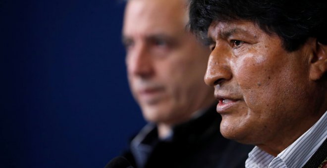 Evo Morales se dirige a los medios en La Paz. (CARLOS GARCIA RAWLINS | REUTERS)