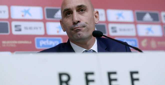 Luis Rubiales, presidente de la Federación Española de Fútbol. (RODRIGO JIMÉNEZ | EFE)