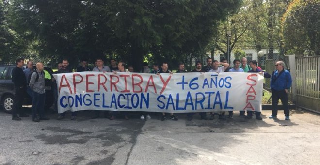 Protesta de trabajadores de SAPA. SINDICATO ELA