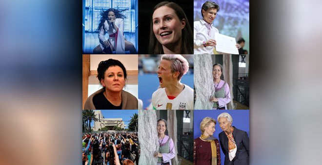 Combo de las diez mujeres que hicieron en 2019. REUTERS/ EUROPA PRESS