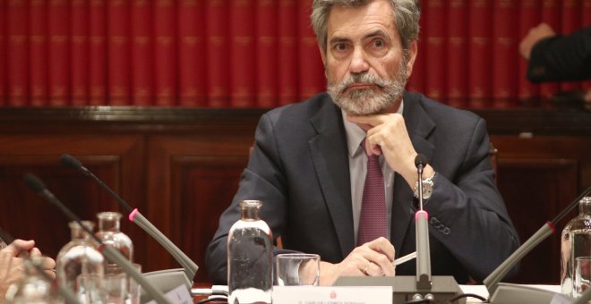 El presidente del Consejo General del Poder Judicial, Carlos Lesmes, en Madrid (España). / EUROPA PRESS