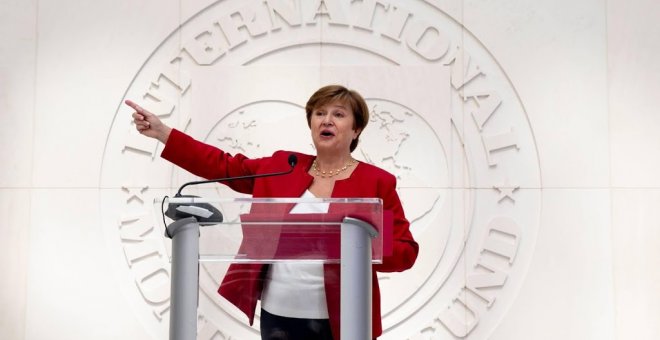 25/09/2019 - Kristalina Georgieva, directora del Fondo Monetario Internacional (FMI) en Washington, EEUU. EFE/EPA/Michael Reynolds