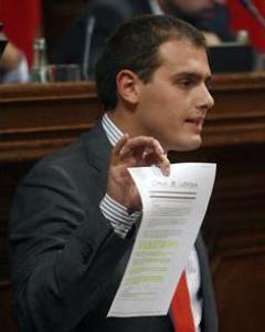 El presidente de Ciutadans-Partit de la Ciutadania (C's), Albert Rivera. EFE