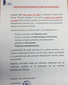 Nota biblioteca CLM