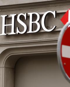 Detalle de una oficina del banco HSBC en Zurich. REUTERS