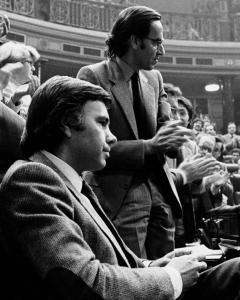 Felipe Gonzalez y Alfonso Guerra, en el Congreso de los Diputados en 1981.