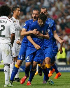 Morata no celebra su gol al Madrid. Reuters / Sergio Pérez