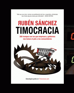 Portada del libro de Rubén Sánchez, Timocracia