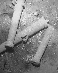 Imagen del Ministerio de Cultura de Colombia del yacimiento arqueológico de la nave capitana Galeón San José, hallado en inmediaciones de la Costa Caribe colombiana. REUTERS