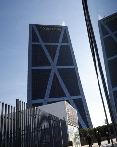 La sede de Bankia en una de las Torre Kio de Madrid. REUTERS/Susana Vera