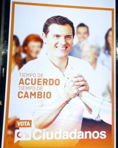 Cartel electoral Cs. EFE