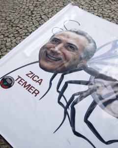 Caricatura del presidente interino de Brasil, Michel Temer. - REUTERS