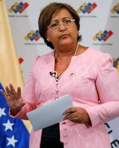 La presidenta del Consejo Nacional Electoral (CNE) de Venezuela, Tibisay Lucena. REUTERS/Carlos Garcia Rawlins