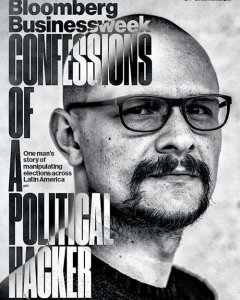 Andrés Sepúlveda, en la portada de 'Bloomberg Businessweek'.