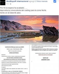 Convocatoria del casting para Juego de Tronos en el País Vasco.