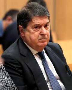 El expresidente de Bancaja, exvicepresidente de Bankia y expresident de la Generlitat, José Luis Olivas, al inicio del juicio/ EFE