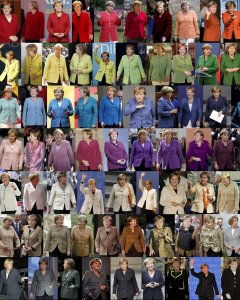 Composición de diferentes fotos de la canciller alemana Angela Merkel en actos públicos. REUTERS