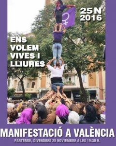 Cartel de la convocatoria en València