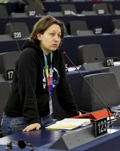 Eleonora Forenza es la candidata a presidir la Eurocámara por Los Verdes y la Alianza Libre Europea.