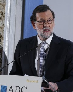 El presidente del Gobierno, Mariano Rajoy, durante su intervención en el Foro ABC celebrado en el Casino de Madrid. EFE/Paco Campos