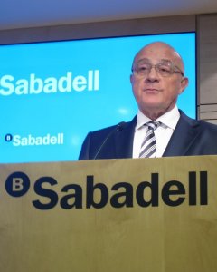 El presidente del Banco Sabadell, Josep Oliú. E.P.