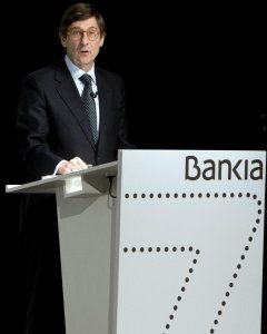 El presidente de Bankia Jose Ignacio Goirigolzarri, durante la junta de accionistas de la entidad en Valencia. EFE/Kai Försterling