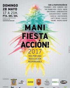 Cartel Manifiestación, 28 mayo en Madrid./Twitter @ManiFiestaAccio