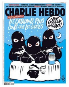 Portada del último número de 'Chalie Hebdo', sobre Catalunya