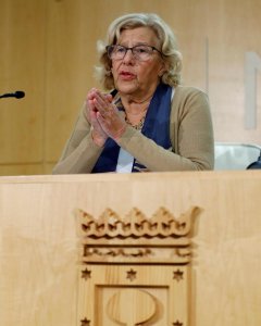 La alcaldesa de Madrid, Manuela Carmenaa. EFE/ Juan Carlos Hidalgo