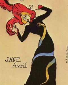 'Jane Avril'.- TOULOUSE-LAUTREC