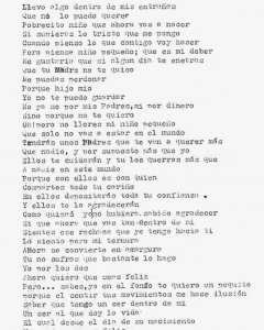 Carta que algunas de las víctimas de bebés robados recibieron, presuntamente, de sus madres biológicas