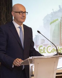 Jesús Nuño de la Rosa, presidente de El Corte Inglés en el 'roadshow' de la emisión de bonos