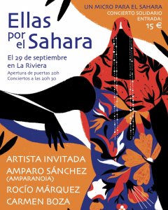 Cartel de 'Ellas por el Sáhara'.- UMPES