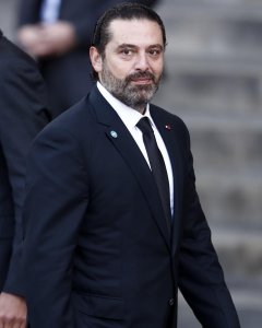El primer ministro de Líbano, Saad Hariri, en los actos en memoria del fallecido presidente francés Jacques Chirac, en París, el pasado 30 de septiembre. EFE/EPA/IAN LANGSDON