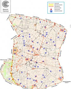 Plano de Madrid Central. / Ayuntamiento de Madrid