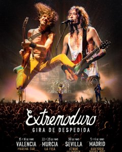 Cartel de la gira de despedida de Extremoduro.